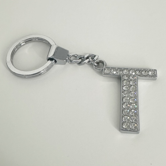 Y2K Crystal T Shaped Bag Charm / Keychain - Picture 1 of 6